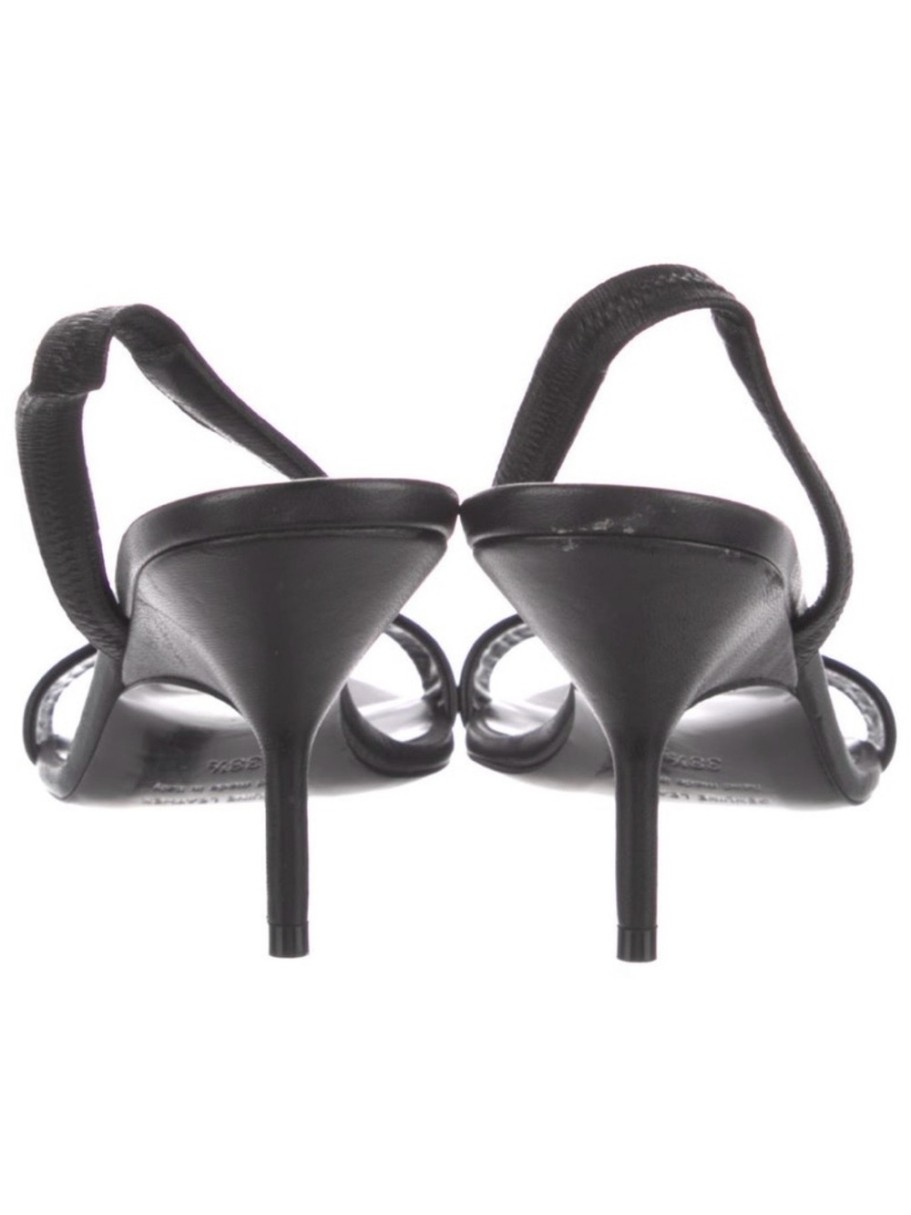 Pierre Hardy Black Leather Slingback Heels - Picture 4 of 6